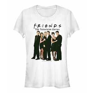 Tultex Friends TV White Lineup Photo T- Shirt Women & Juniors Short Sleeve Small